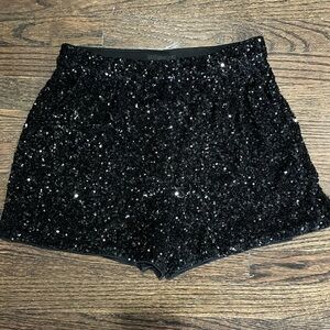 Express sequin shorts size S